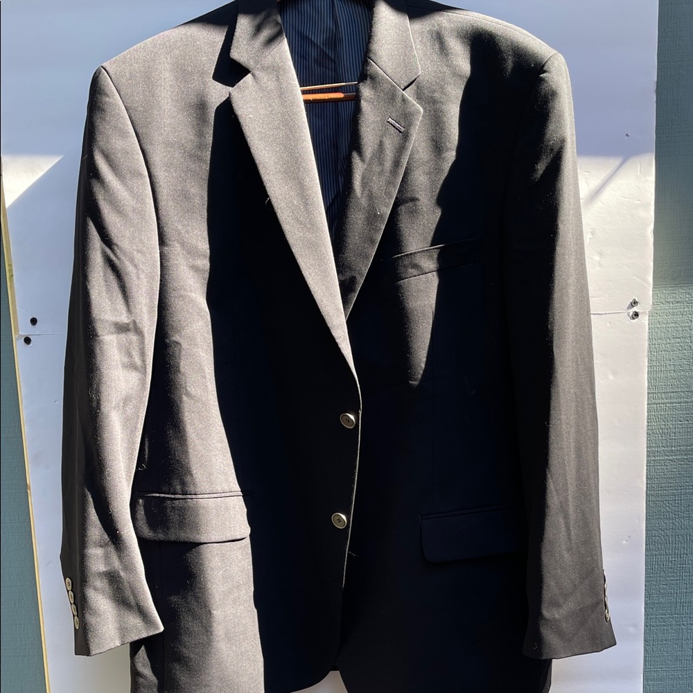 Calvin Klein Office Charcoal Men's Blazer 46R